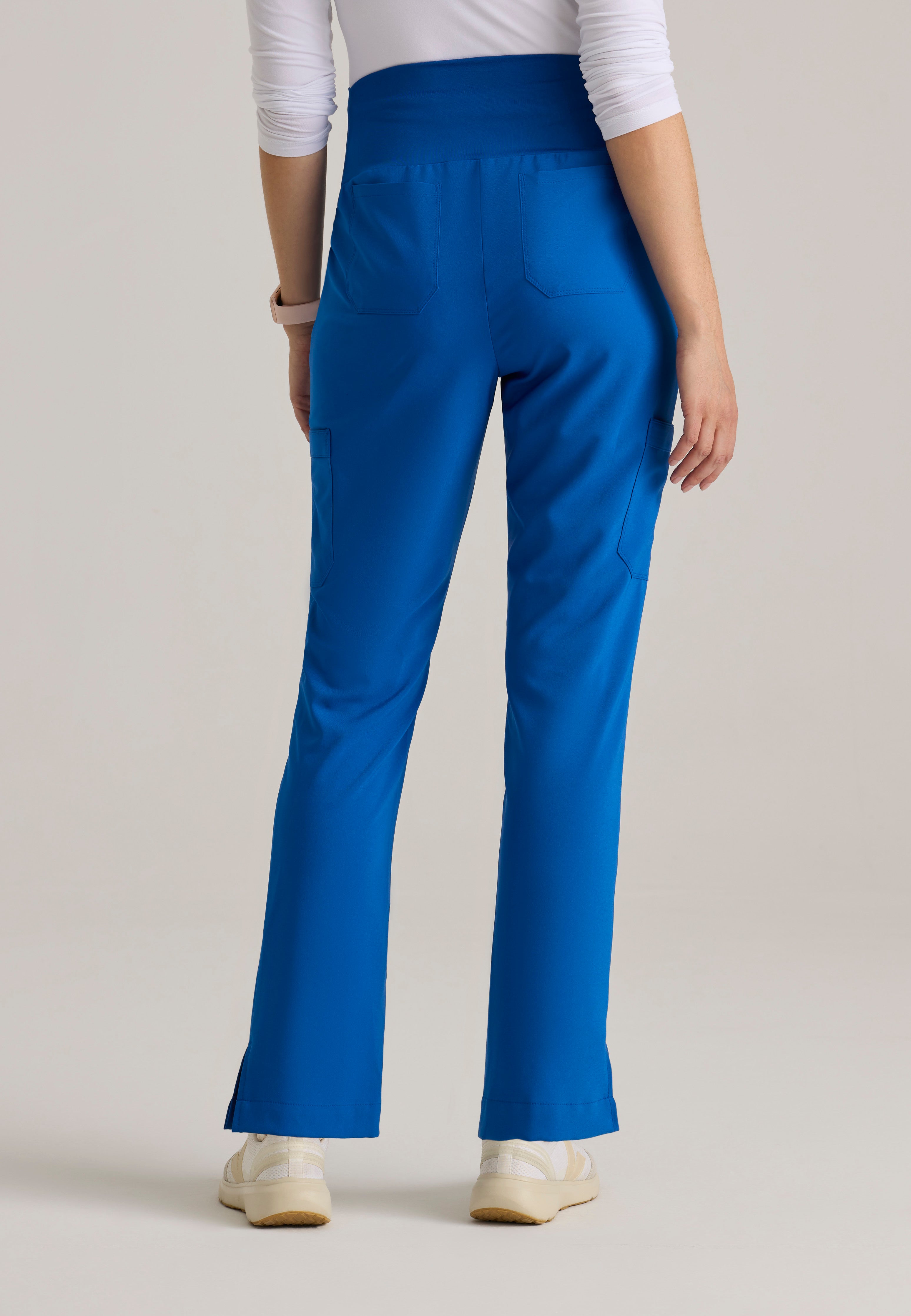 Back View of the Promise Maternity Pant in New Royal from Grey's Anatomy™ by Barco Evolve