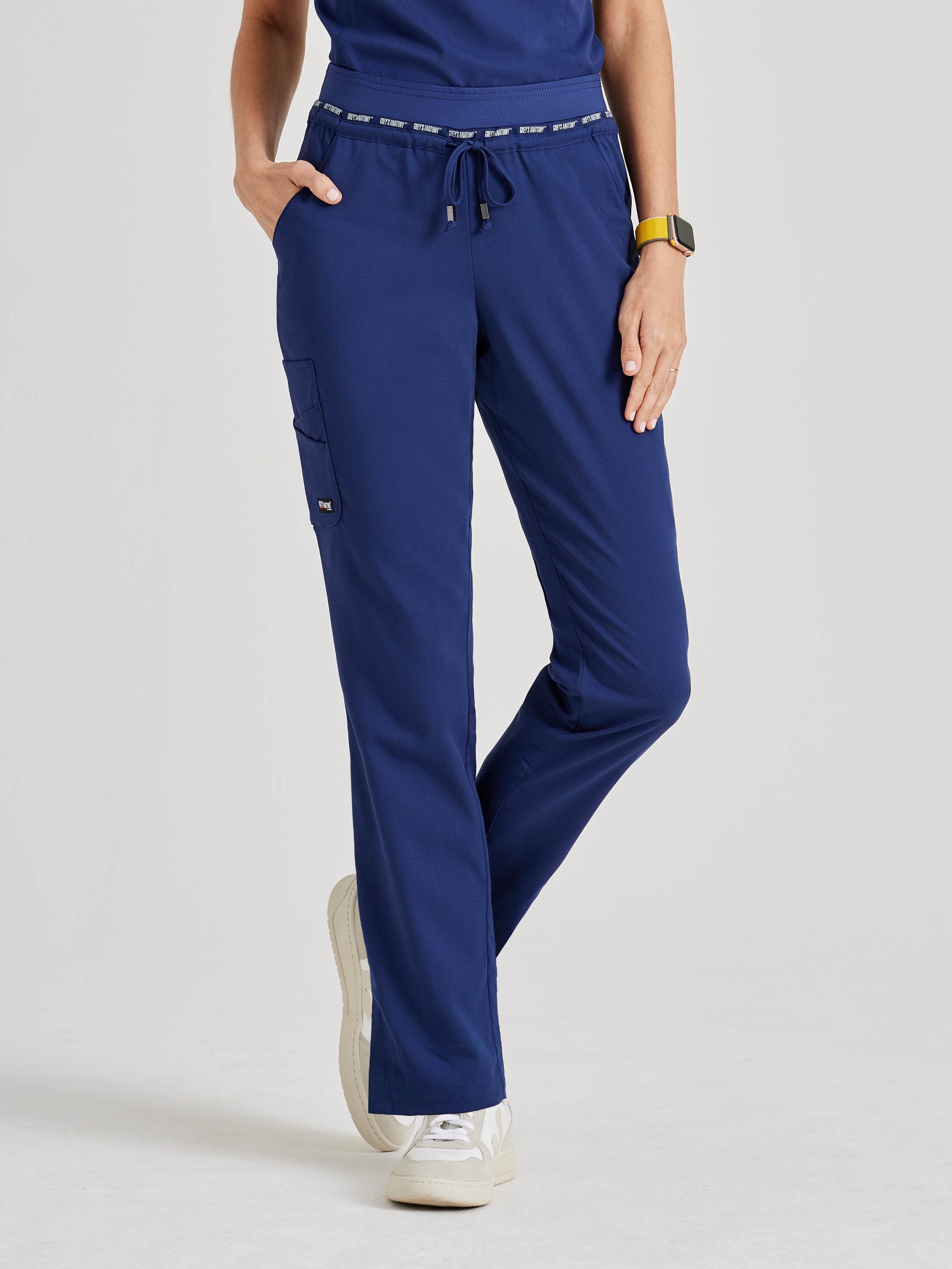 Serena 7-Pocket Mid-Rise Tappered Leg Scrub Pant