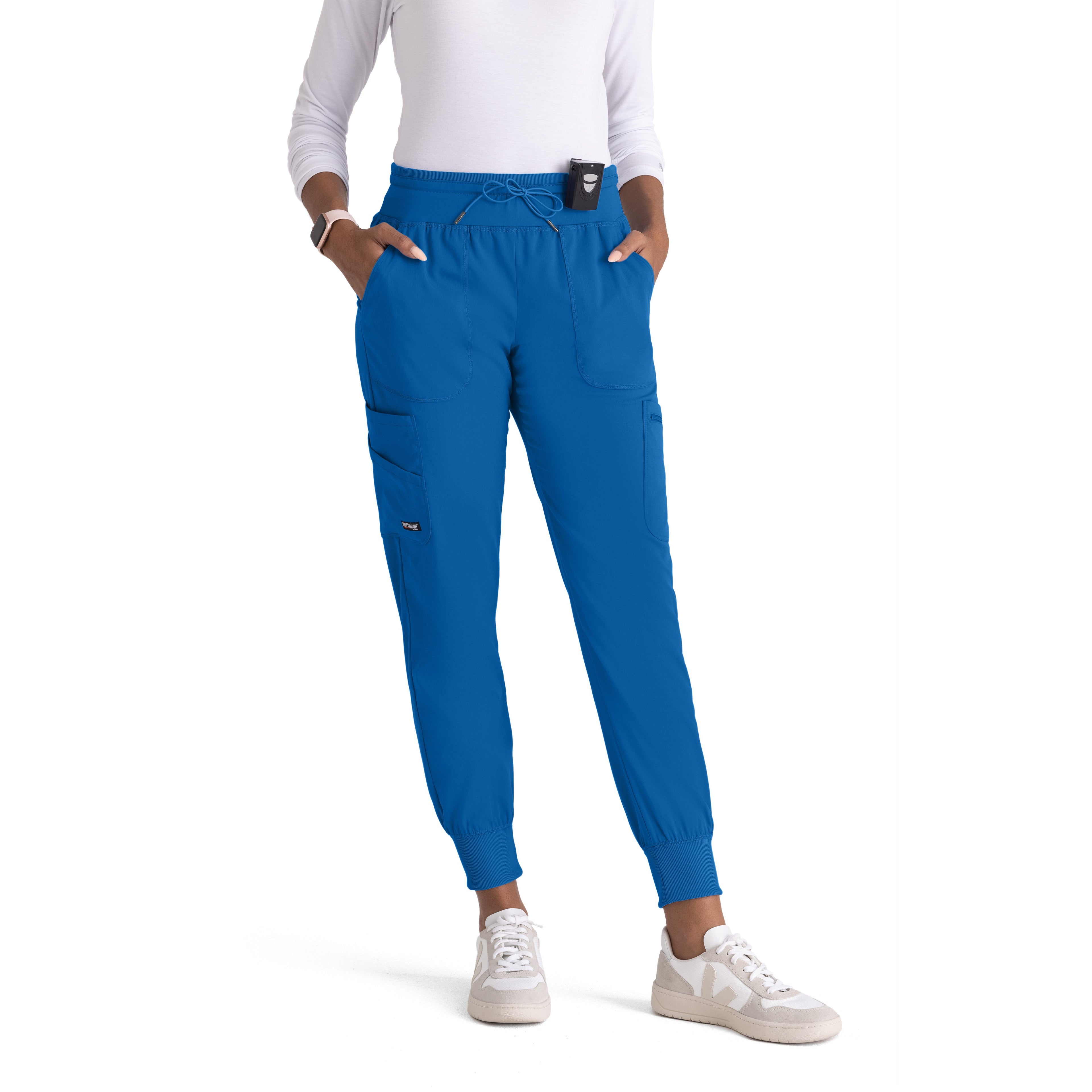 Carly 7-Pocket Mid-Rise Jogger Scrub Pant