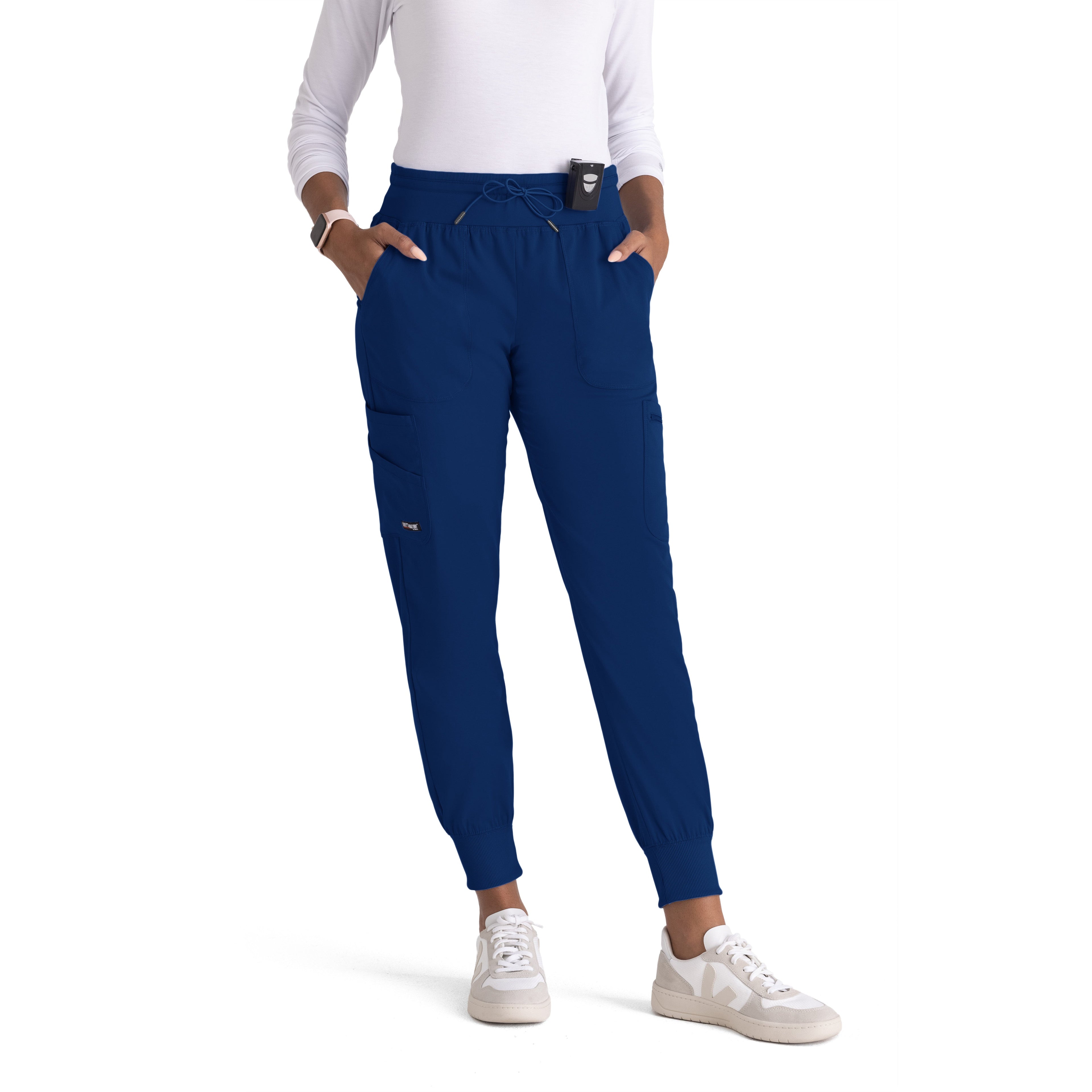 Carly 7-Pocket Mid-Rise Jogger Scrub Pant