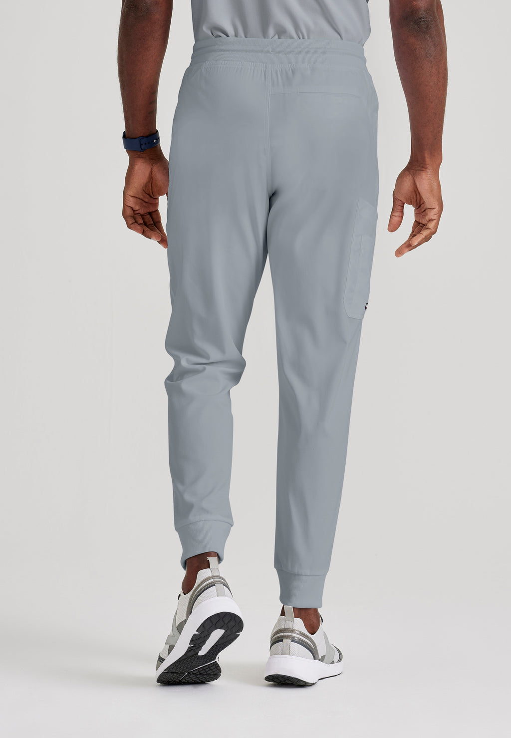 Side View of the Murphy 5-Pocket Jogger Scrub Pant in Moonstruck from Grey's Anatomy™ by Barco Spandex Stretch