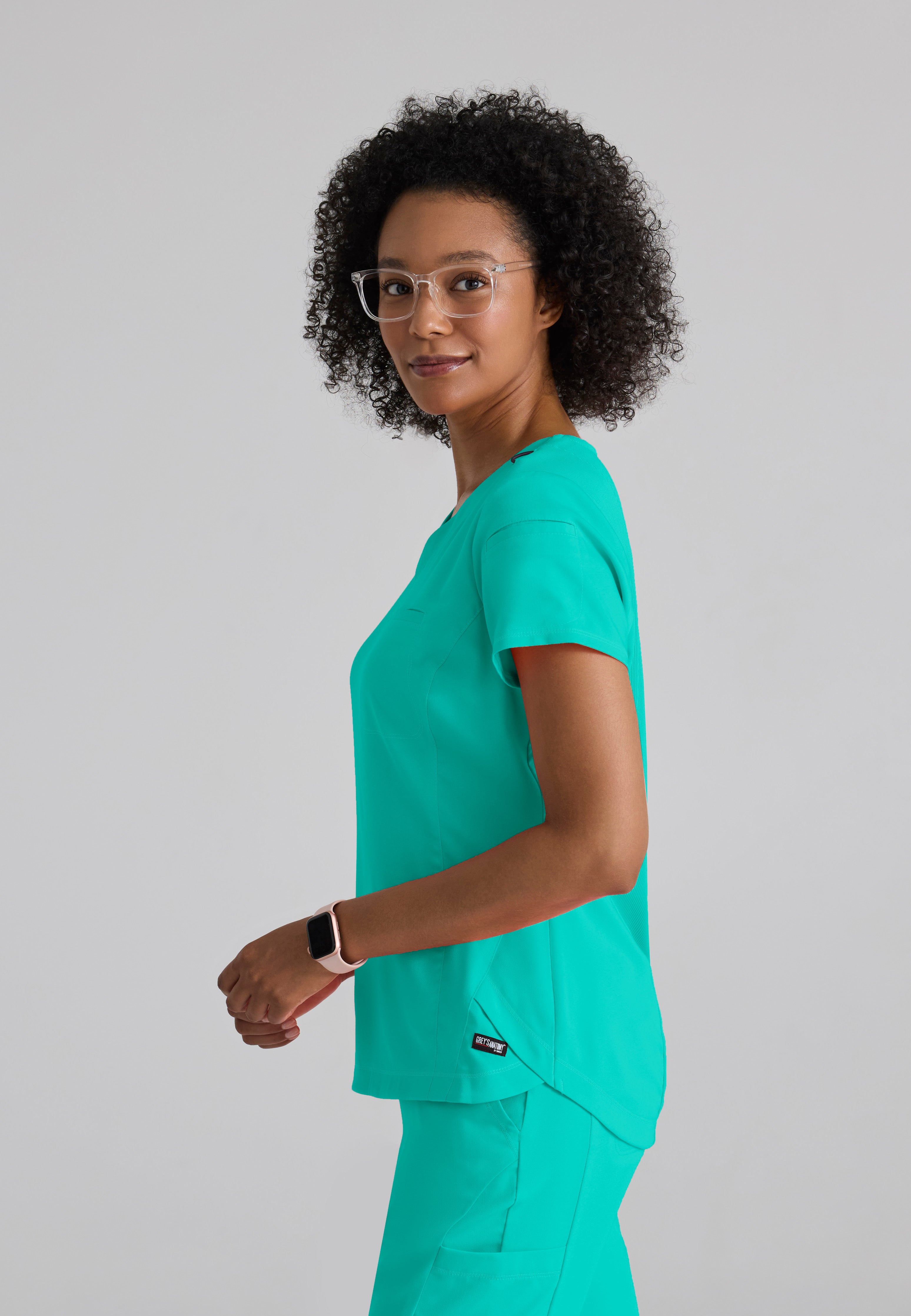 Capri 2-Pocket Hourglass V-Neck Scrub Top - Sale
