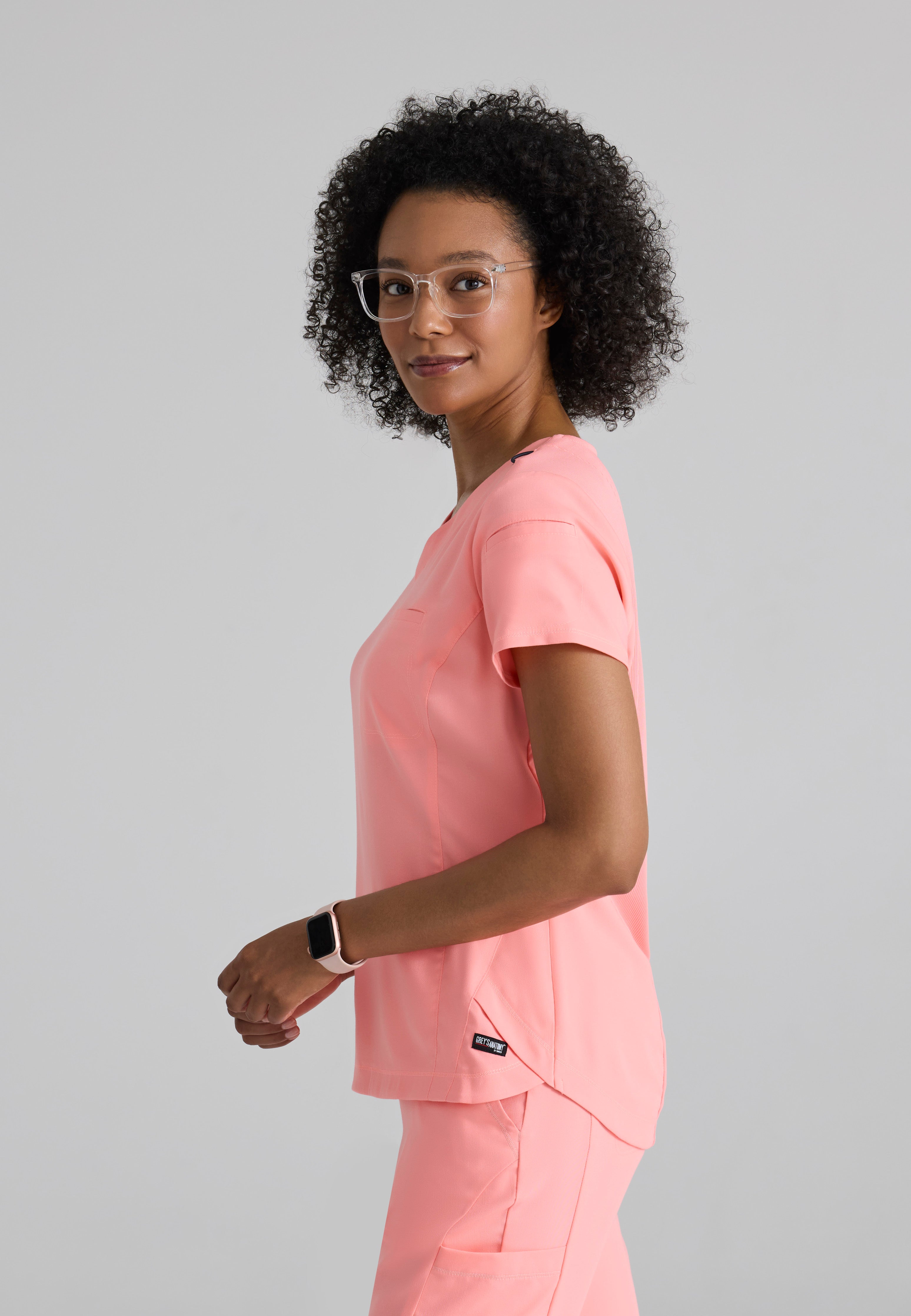 Capri 2-Pocket Hourglass V-Neck Scrub Top - Sale