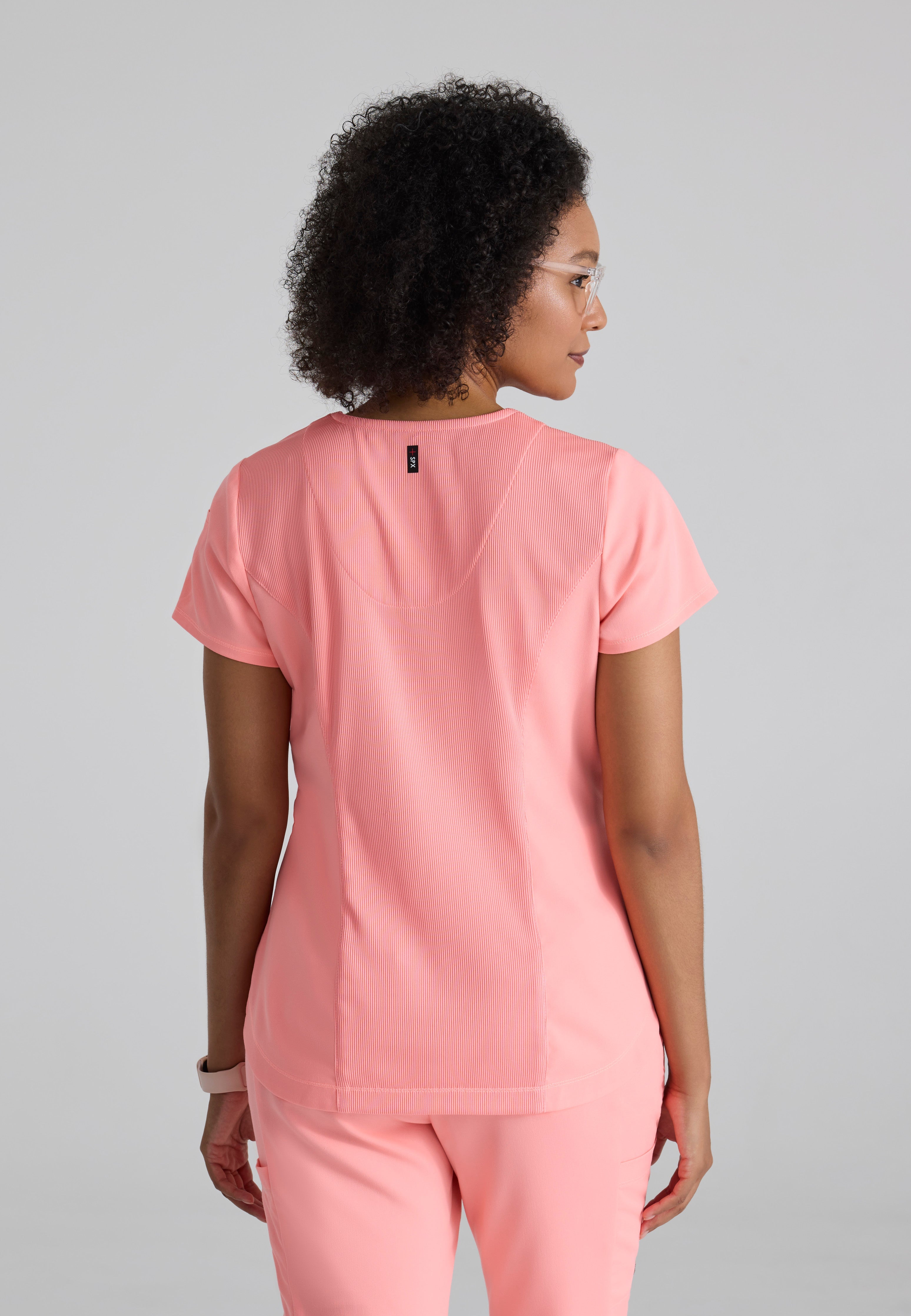 Capri 2-Pocket Hourglass V-Neck Scrub Top - Sale