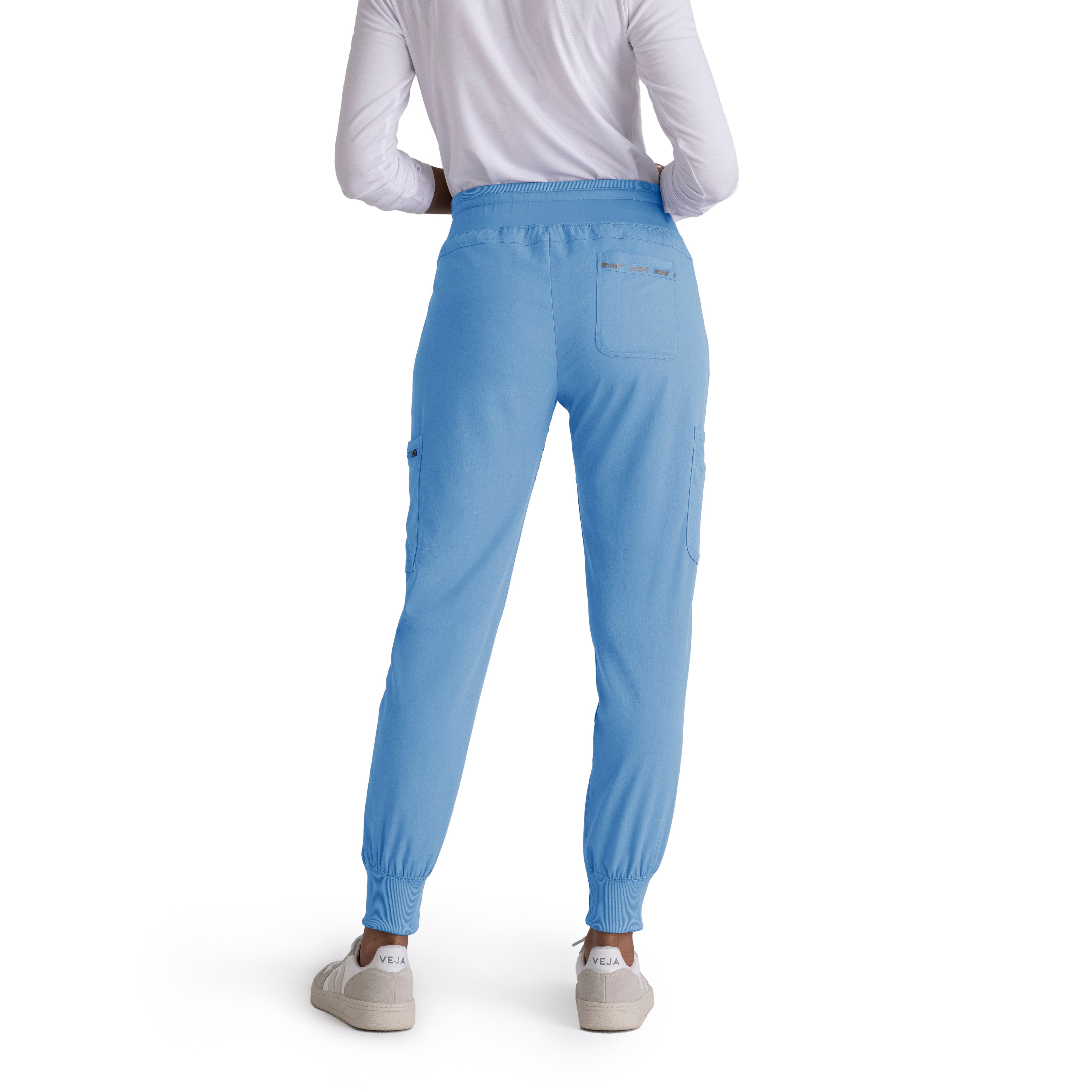 Carly 7-Pocket Mid-Rise Jogger Scrub Pant